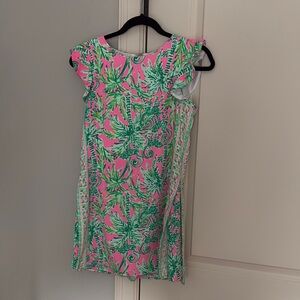 Lilly Pulitzer Pink and Green Resort Mini Dress- EUC